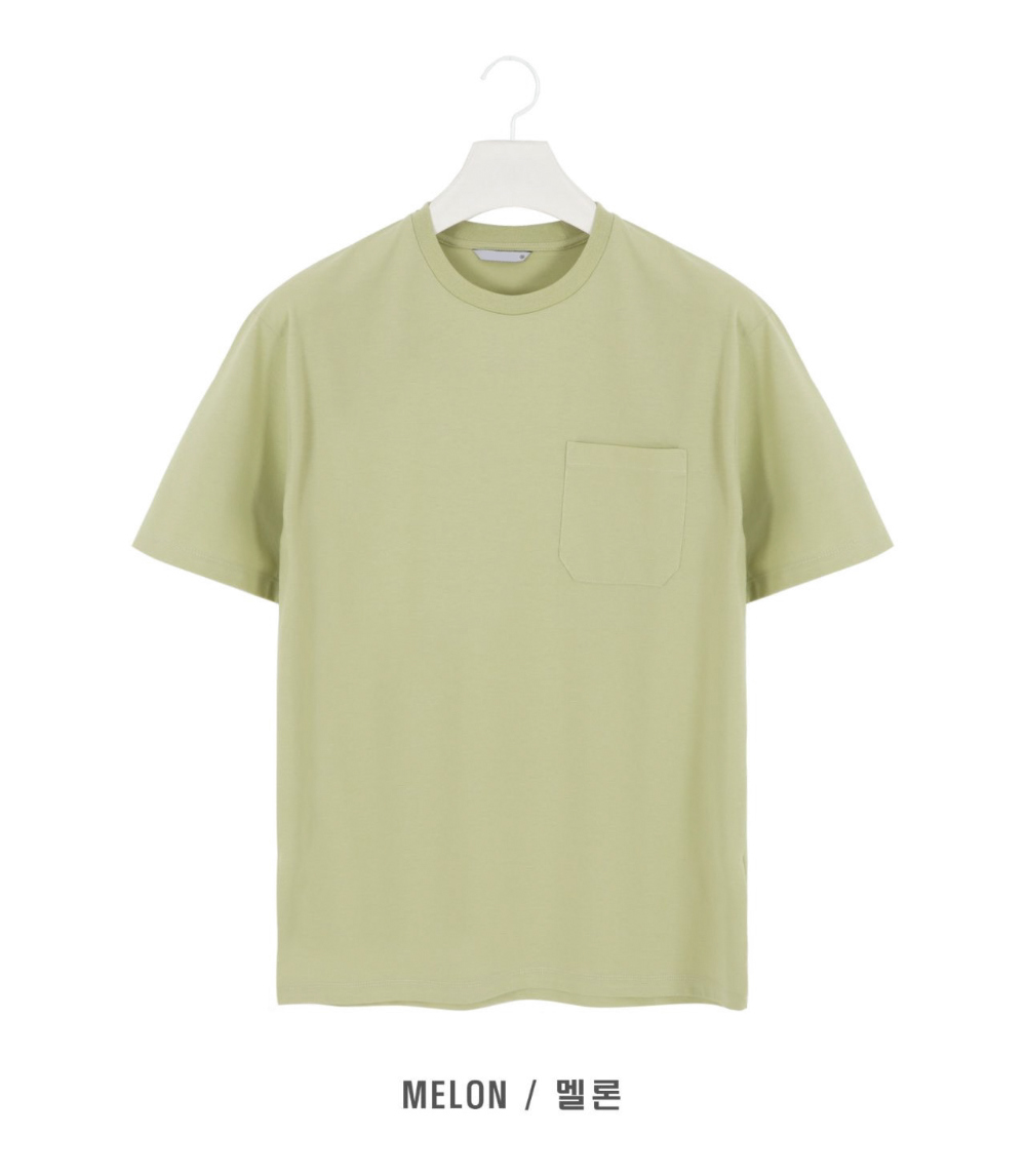 반팔 티셔츠 아이보리 색상 이미지-S1L16